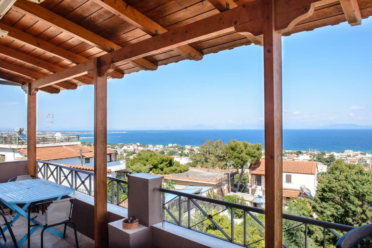 Peris Panoramic Villa Near Athens Airport Paralia  Exterior foto